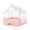Color:Pink, variant on Spacious Bird Bath for Cage with Bottom Drawer for Cockatiels Conures and Parakeets Easy to Install Bird Bathing Box