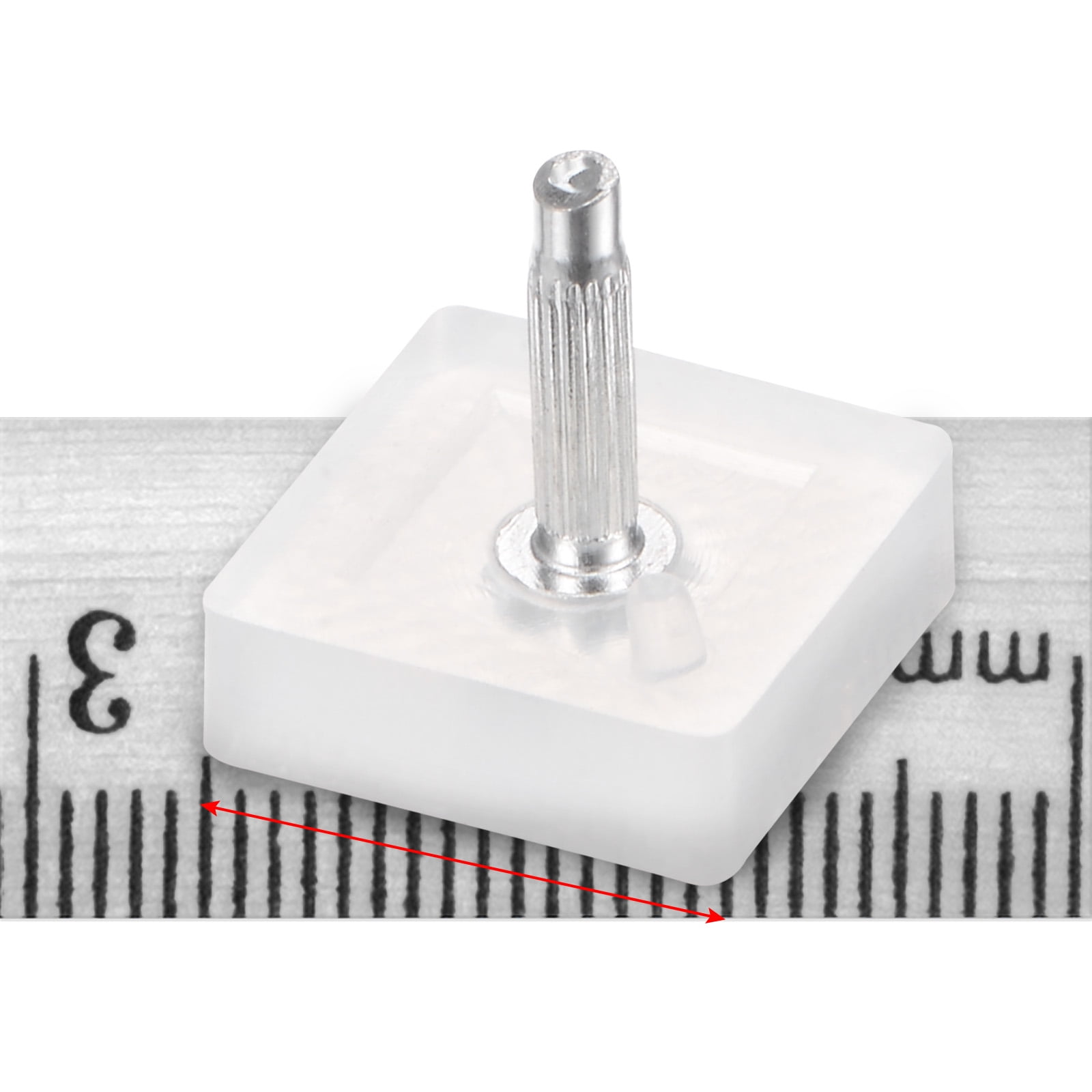 Lot De 5 Paires D'Embouts De Talon En TPU - Forme Ronde 7mm - Pour Réparer Chaussures à Talons Hauts - Broche 2.4mm - 8