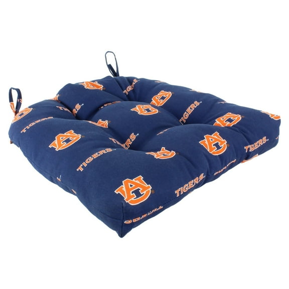 College Covers Auburn Tigers Patio Seat D Cushion 20" x 20", 2 Tie Backs