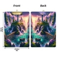 thumbnail image 3 of Plastic Clipboard Acrylic Hanging Clip Board with Gold Low Profile Office School Supplies 12.5x9 Lighthouse on Island and Bridge, 3 of 9
