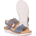 thumbnail image 5 of Remonte Jocelyn Women's Leather Sandal With Ankle Strap In Blue Size 10, 5 of 6