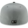 thumbnail image 4 of Men's New Era Gray/Black New York Yankees Two-Tone 59FIFTY Fitted Hat, 4 of 6