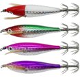 thumbnail image 4 of Cebo pesca luminoso pulpo anzuelo calamar (cabeza-Cuerpo) rojo y verde, 4 of 8