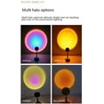 thumbnail image 5 of Sunset Lamp, Projector Sunset Light LED Projection Night Light 180 Degree Rotation Romantic Rainbow Light USB Charging for Photography Party Home Living Room Bedroom Decor, Sunset Red, 5 of 5
