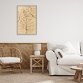 thumbnail image 3 of Stupell Industries Traditional Autumn Monstera Leaf Contour Gray Framed Giclee Art, 16 x 24, by Martina Pavlova, 3 of 8