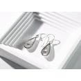 thumbnail image 7 of Classic Teardrop Shaped White MOP Inlaid Sterling Silver Dangle Earrings, 7 of 7