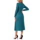 thumbnail image 3 of VESTIDOS DE OTOÑO PARA MUJER INSPIRE CHIC Vestido Casual Midi de Punto con Cuello Redondo y Mangas Largas M Azul Lago, 3 of 6
