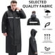 thumbnail image 1 of Impermeable largo, impermeable con capucha y tiras reflectantes, impermeable holgado para hombre, ligero y reutilizable, adecuado para actividades al aire libre de adultos bajo la lluvia, 1 of 2