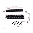 thumbnail image 5 of LICEWO Guitar Locking Nut With Tremolo Top Mount Design Instruments Accessories Black, 5 of 20