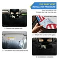 thumbnail image 2 of American Flag Heart Car Windshield Sun Shade Foldable Car Front Window Visor Heat and UV Protection 53x23.5, 2 of 8