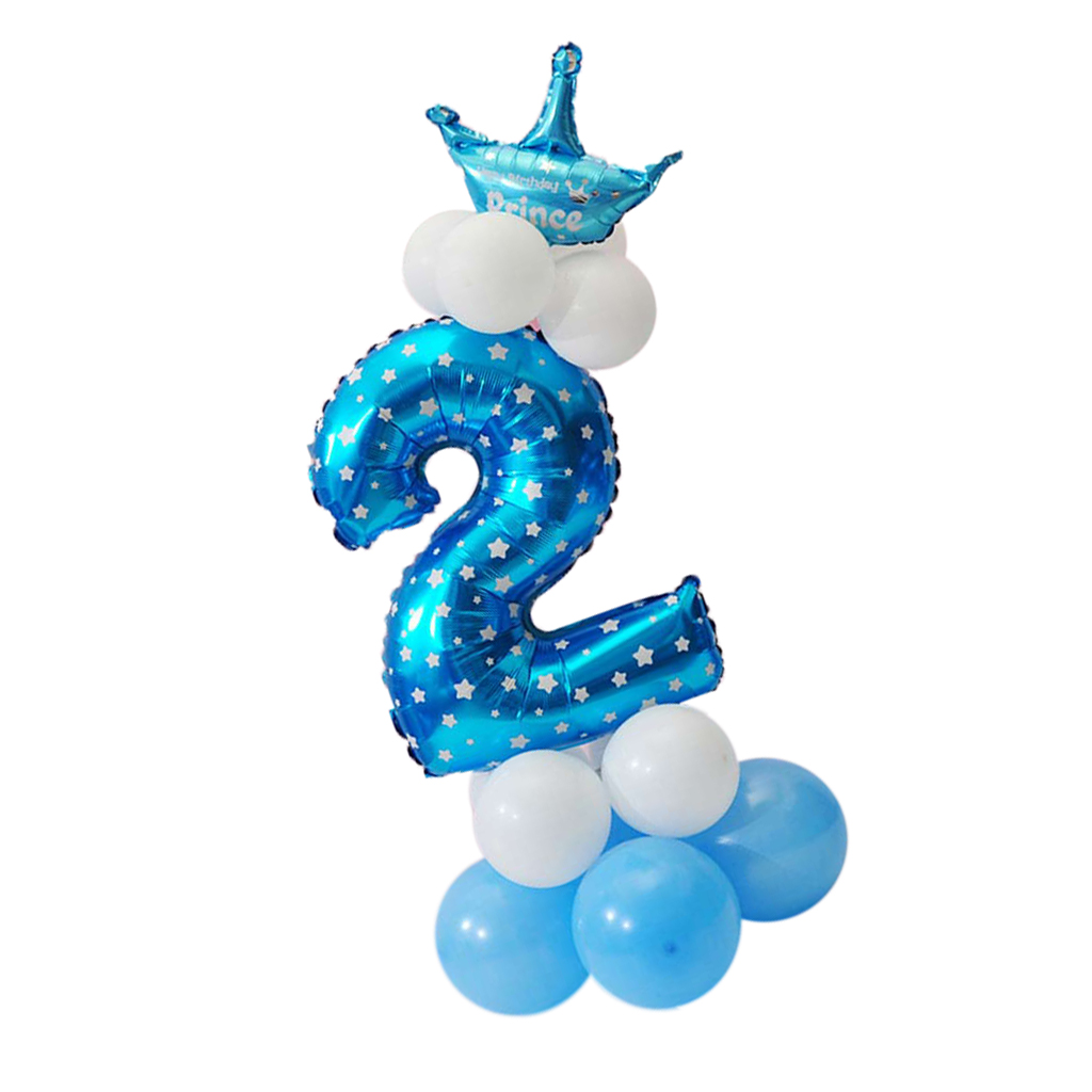 Birthday Numbers 09 Balloon Foil Latex Balloons Wedding Anniversary