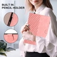 thumbnail image 6 of Dteck for for iPad Mini 7 (A17 Pro) 2024,iPad Mini 6 Generation 8.3 Inch Case 2021, Premium PU Leather Card Slots Adjustable Stand Cover with Auto Sleep/Wake Feature Protective Case, Pink, 6 of 7
