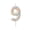 #A23-A, variant on Number 5 Birthday Candles with Ribbon Design, Colorful Decorative Cake Candles for Birthday Party Celebrations