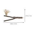 thumbnail image 6 of NICEXMAS Natural Wood Bird Perch and Grinding Stand for Birds, Playtime Accessory, 9.8 x 5.9 x 1 inches, 1 Piece, 6 of 8