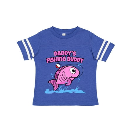 

Inktastic Daddy s Fishing Buddy (pink) Gift Toddler Boy or Toddler Girl T-Shirt