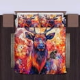 thumbnail image 4 of 3 Pieces Duvet Cover Set-Abstract 3D Elk- 3D Print Bedding 1 Duvet Cover 2 Pillowcases Natural Animals Comforter Set Soft Breathable for Boys Girls Children Duvet Set 7B54ANI11, 4 of 6