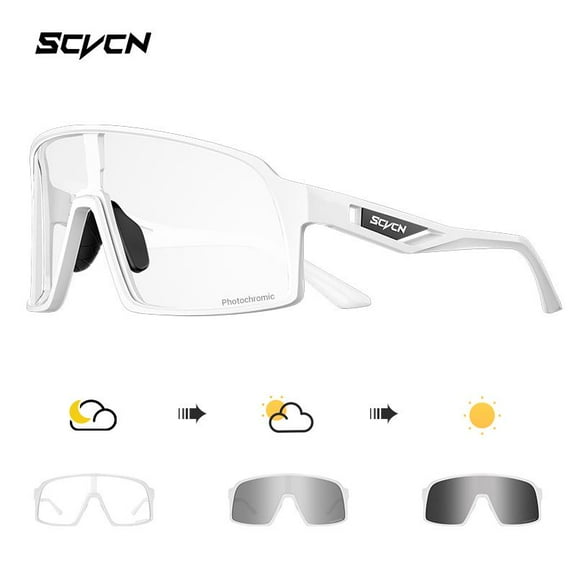 SCVCN Photochromic Outdoor bicycle shades MTB Glasses Bike Cycling UV400 Glasses Men Women Road Bicycle Sports Mountaineering Eyewear new
