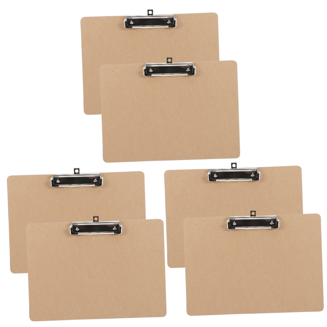 6 Pcs  Restaurant Clipboards Portable Writing Clipboard Office Thickened Paper Document Storage Clip