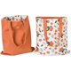 thumbnail image 1 of Bolsa de lona de doble cara de algodón y lino, bolsa de tela, bolsa de compras, bolsa de mensajero de lona de algodón con doble asa para mujeres, niños (manzanas verdes, 31 10 31 cm), 1 of 5