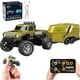 thumbnail image 1 of Mini Rc Monster Truck, Mini Monster Trucks, 1:64 Scale Monster Truck Remote Control Car with Lights, Mini Rc Truck with Trailer, Mini Drift Rc Car, 2.4ghz Remote Control (Green), 1 of 7