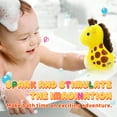 thumbnail image 6 of Baby Bath Sponge Set - Animal Kingdom Sponge 3 Pack Featuring Lion, Elephant, Giraffe - Bath Essentials for Baby Boys Girls Infants, Baby Gifts for Newborn and Kids, Must Have Toy Accessories for Bath, 6 of 7