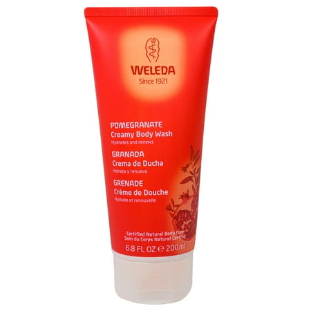 Weleda Creamy Body Wash, Pomegranate, 6.8 Ounces