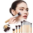 thumbnail image 2 of Juego de 11 brochas de maquillaje con mango Brocha para sombra de ojos Brocha para polvos Brocha para base de maquillaje Herramientas de maquillaje, 2 of 8