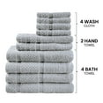 thumbnail image 5 of Mainstays 10 Piece Towel Set with Upgraded Softness & Durability, Grey, 5 of 13