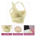 thumbnail image 3 of Ropa interior deportiva cruzada para mujer, chaleco a prueba de golpes para correr, fitness con almohadilla para el pecho, sujetador de Yoga, 3 of 6