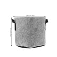 thumbnail image 2 of RENACLIPY 5 Pcs Pots de Culture Gris pour le Développement des Racines avec Design d'Aération Extérieur, 2 of 6