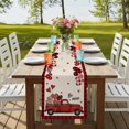 thumbnail image 4 of Table Runners 90 Inches Long Dress Scarves, Red Valentine's Day Farmhouse Coffee/Dining/Kitchen Table Runner for Living Room, Truck Plaid Love Heart Rustic 13x90 Inch, 4 of 9