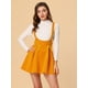 thumbnail image 2 of INSPIRE CHIC Faldas Con Tirantes De Cintura Alta Para Mujer Con Cordones Y Minifalda Con Tirantes Amarillo L, 2 of 5