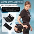 thumbnail image 3 of First Lifesaver Nursing Clipboard 3 Layers Aluminum Foldable Nurse Clipboard with Strong ClipFor Nurses, Nursing Students and Doctors (Black), 3 of 7