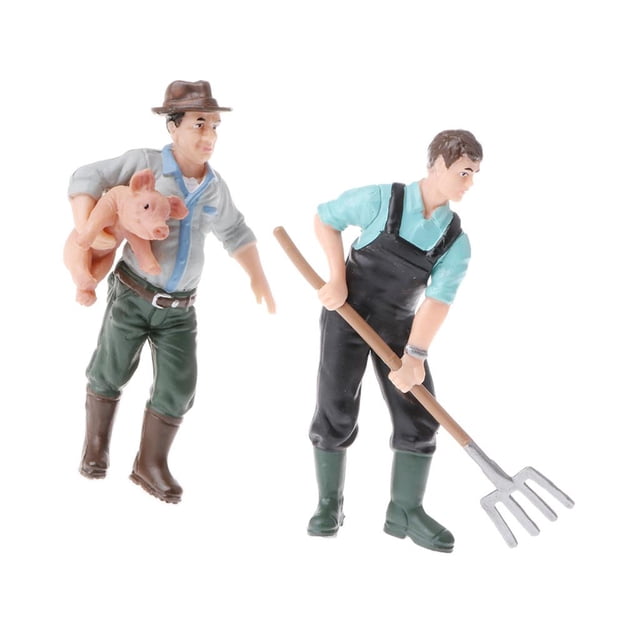 2 Piezas de Acción Modelo Animal Doméstico Herramienta de trabajo Colecciones Decoración para Hogar Escritorio Yotijar Juguete de figura de acción de PVC