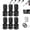 (6PCS), variant on 1/4" Hex Shank Socket Converter, 1/2 Inch Square Drive to 1/4 Inch Hex Female Socket Adapter, Quick Release Impact Bit Holder Set, Impact Wrench Adapter Chuck Adapter for Impact Driver (2PCS)