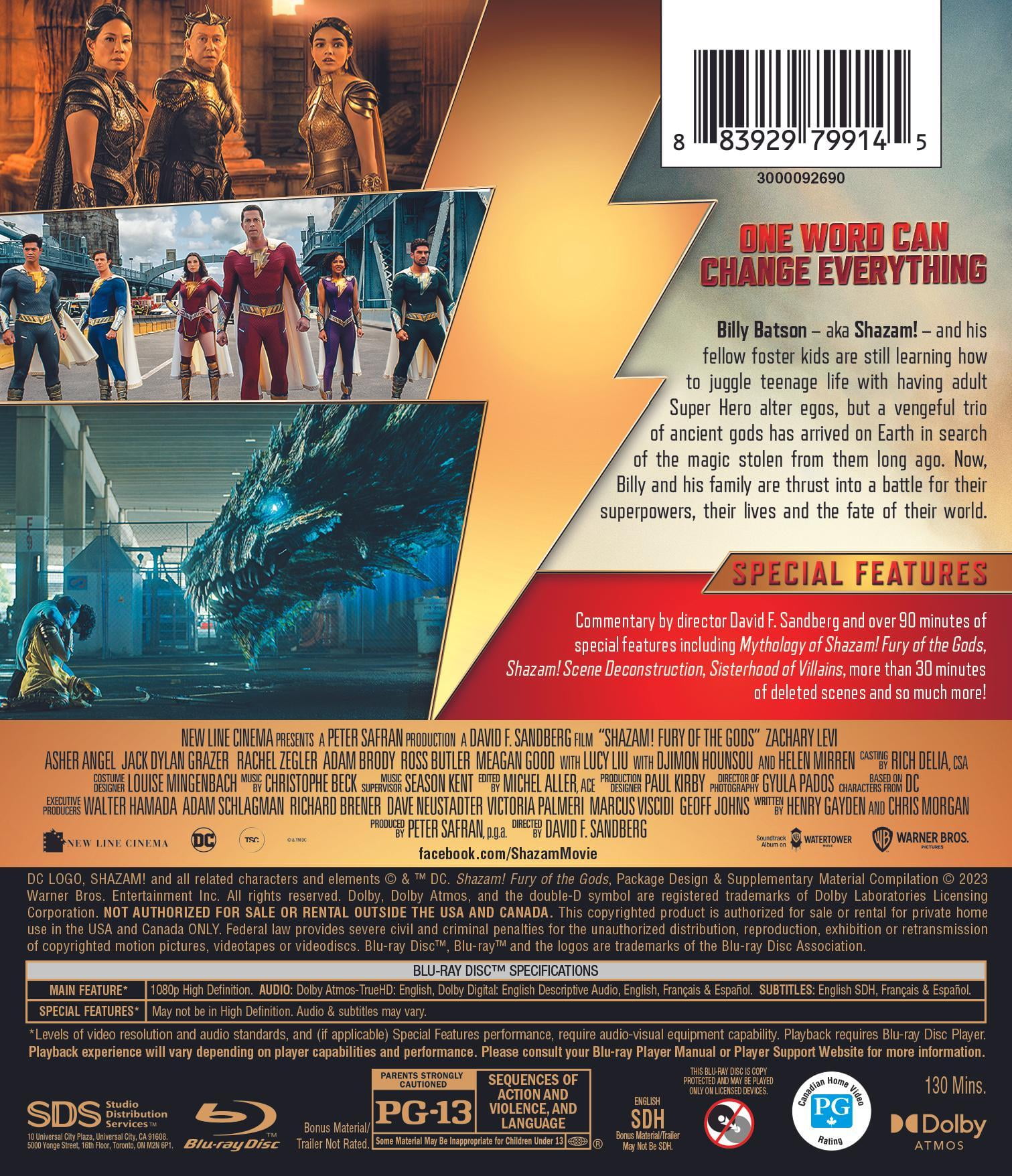 Shazam! Fury of the Gods (Blu-ray) - Walmart.com Shazam! Fury of the Gods (Blu-ray) - Walmart.com