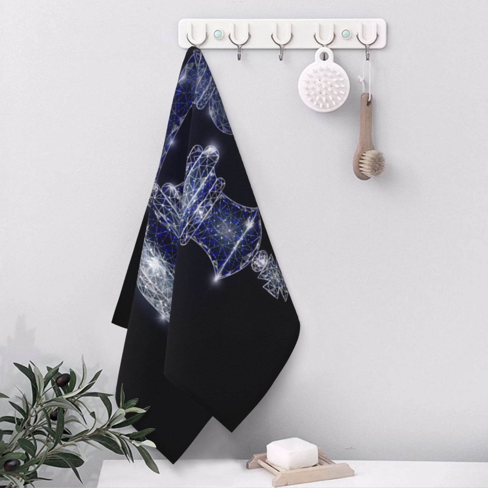 Chess Geometric Polygonal 27.5" x 16" Ultra Soft Hand Towel, Face Wash Cloth for Bathroom, Gym, Travel, Pool