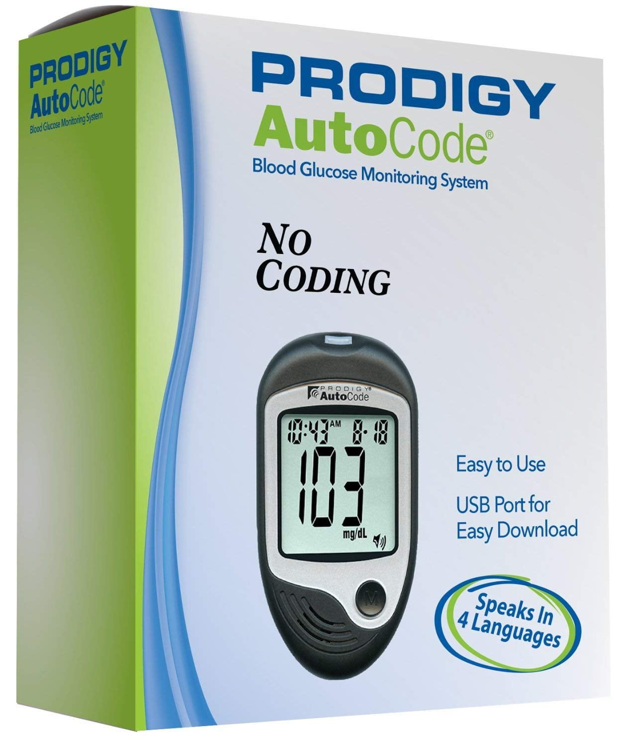 Prodigy Autocode Talking Blood Glucose Monitoring Meter