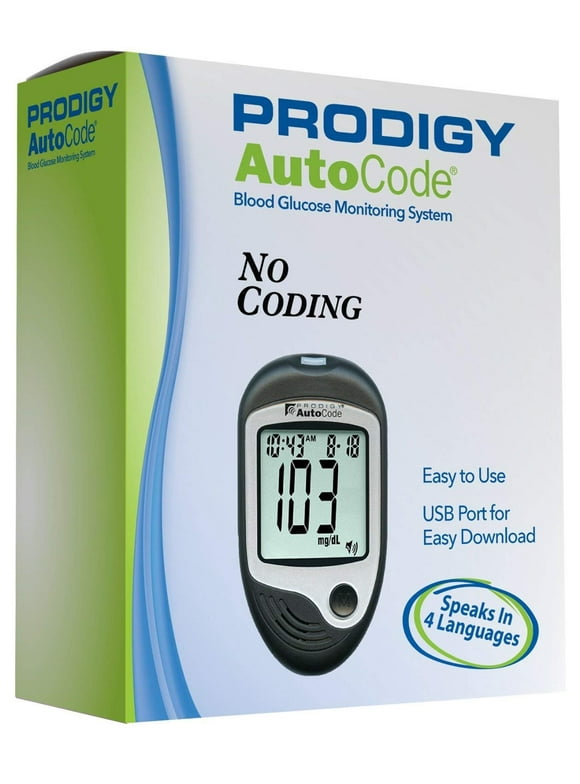 Prodigy Autocode Talking Blood Glucose Monitoring Meter