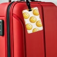 thumbnail image 5 of Yellow Pickleballs Faux Leather Travel Luggage Tag, 5 of 7
