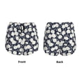 thumbnail image 5 of Qekee Daisies Flowers for 2 in 1 Flowy Running Shorts for Women High Waisted Gym Tennis Shorts Double Layer Shorts with Pocket, 5 of 9