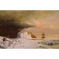 thumbnail image 3 of Bradford, WilliamÂ&nbsp; 24x17 Black Modern Framed Museum Art Print Titled - An Arctic Summer: Boring Through the Pack in Melville Bay 1871, 3 of 5