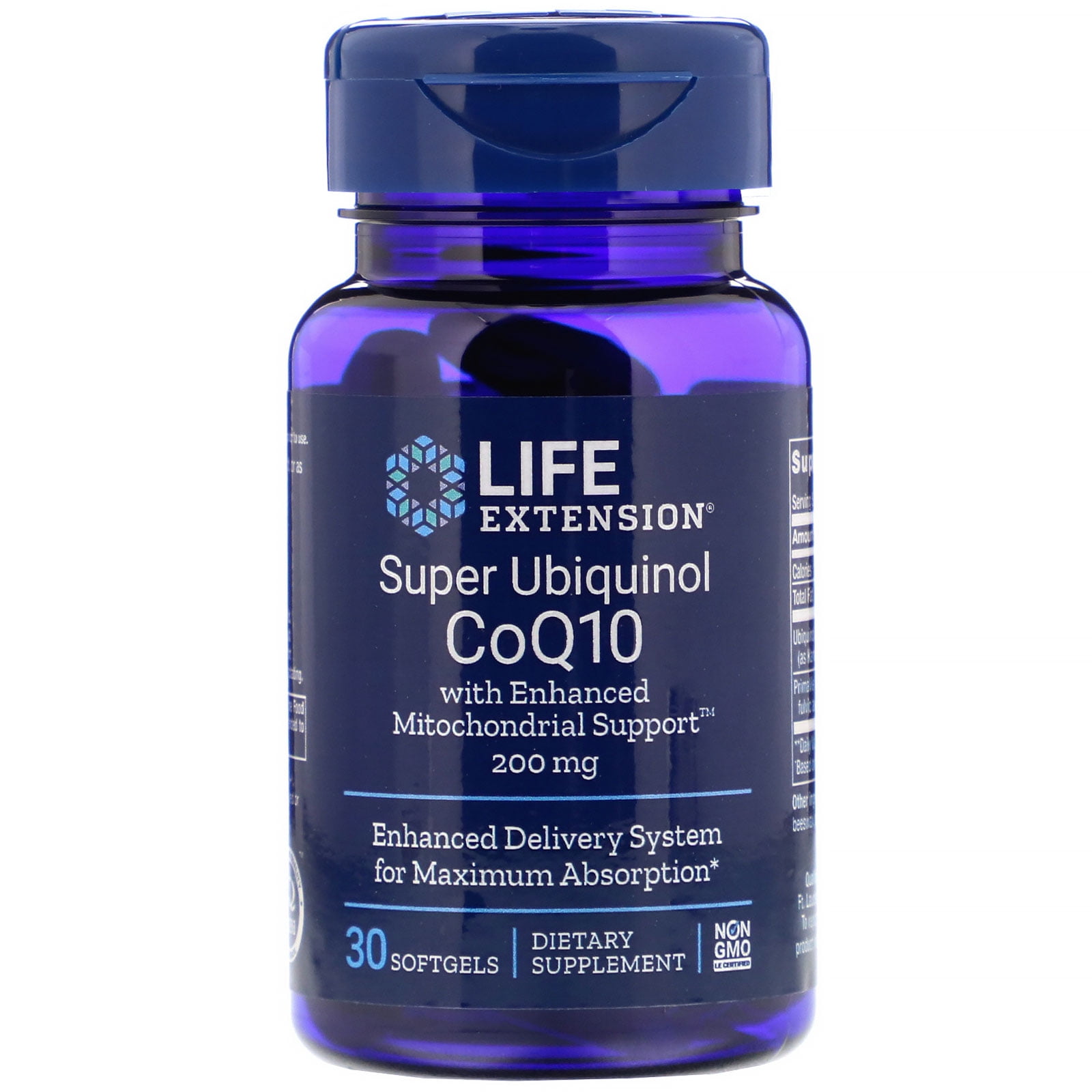Life Extension Super Ubiquinol CoQ10 Softgels, 200mg, 30 Ct Walmart