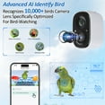 thumbnail image 2 of Bird Feeder with Camera, 2K Bird Camera with 3-in-1 Feeding, Drinking, and Bathing | AI Bird Identify, Real-Time Monitoring and Alerts | IP65 and Squirrel-Proof for Outdoors, Gift for Bird Lovers, 2 of 8