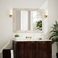 thumbnail image 3 of Anyrose 40.2"x30" Rectangular Wooden Framed Vanity Bathroom Mirror, White, 3 of 5