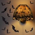 thumbnail image 2 of piezas de decoración de cubierta de pantalla de lámpara de Halloween, cinta de encaje negro, pantallas de lámpara de tela de araña, cubierta de bufanda para fiestas festivas, suministros de decoración de interiores, cubierta de pantalla de lámpara de telaraña grande de 20 x 60 pulgadas brillar Electrónica, 2 of 4