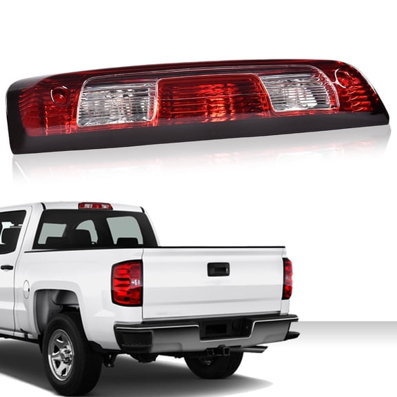 CROSSDESIGN High Mount Third Brake Light Fit for Chevrolet Silverado/GMC Sierra 1500 2500 3500 2015-2019