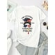 thumbnail image 2 of Camiseta de cuello redondo con estampado de bandera y gafas de sol para niñas, camiseta de manga corta para primavera y verano, top deportivo informal para uso diario, ropa de mujer, camisetas de ocio, 2 of 9