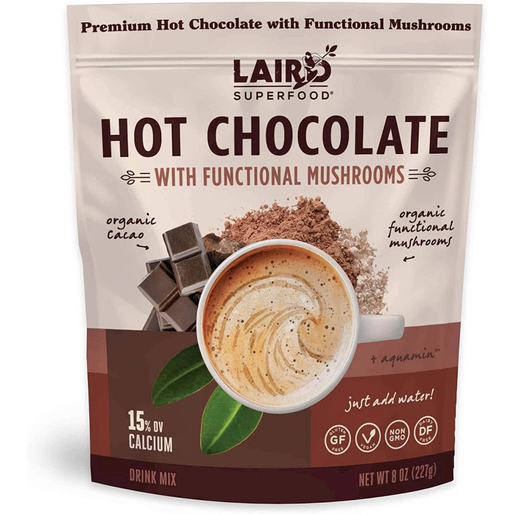 Laird Superfood Functional Mushrooms Hot Chocolate Organic Cacao