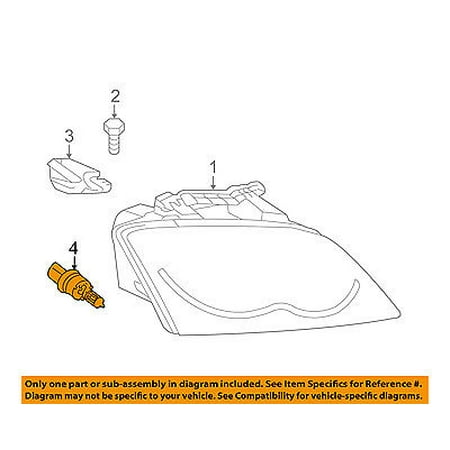 Chrysler Oem 04 06 Pacifica Headlight Headlamp Bulb 5103354aa Chrysler Oem 04 06 Pacifica Headlight Headlamp Bulb 5103354aa